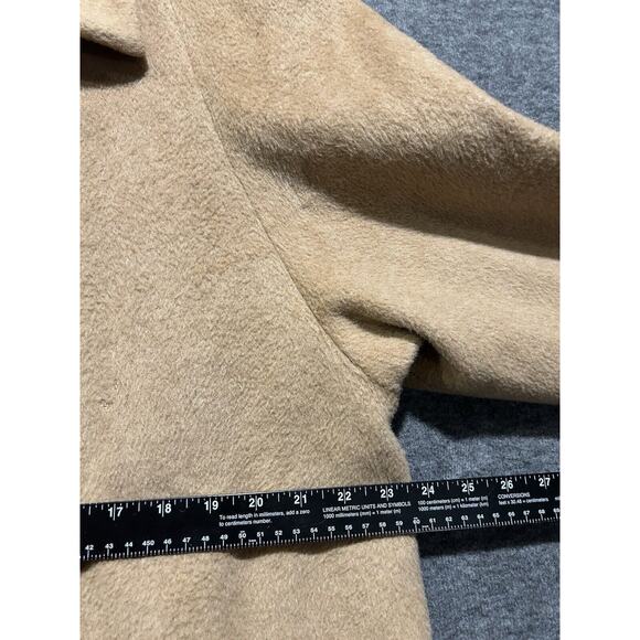 Vintage Jones New‎ York Petite Brown Tan Long Pea Coat Trench (See Measurements) - Picture 4 of 7